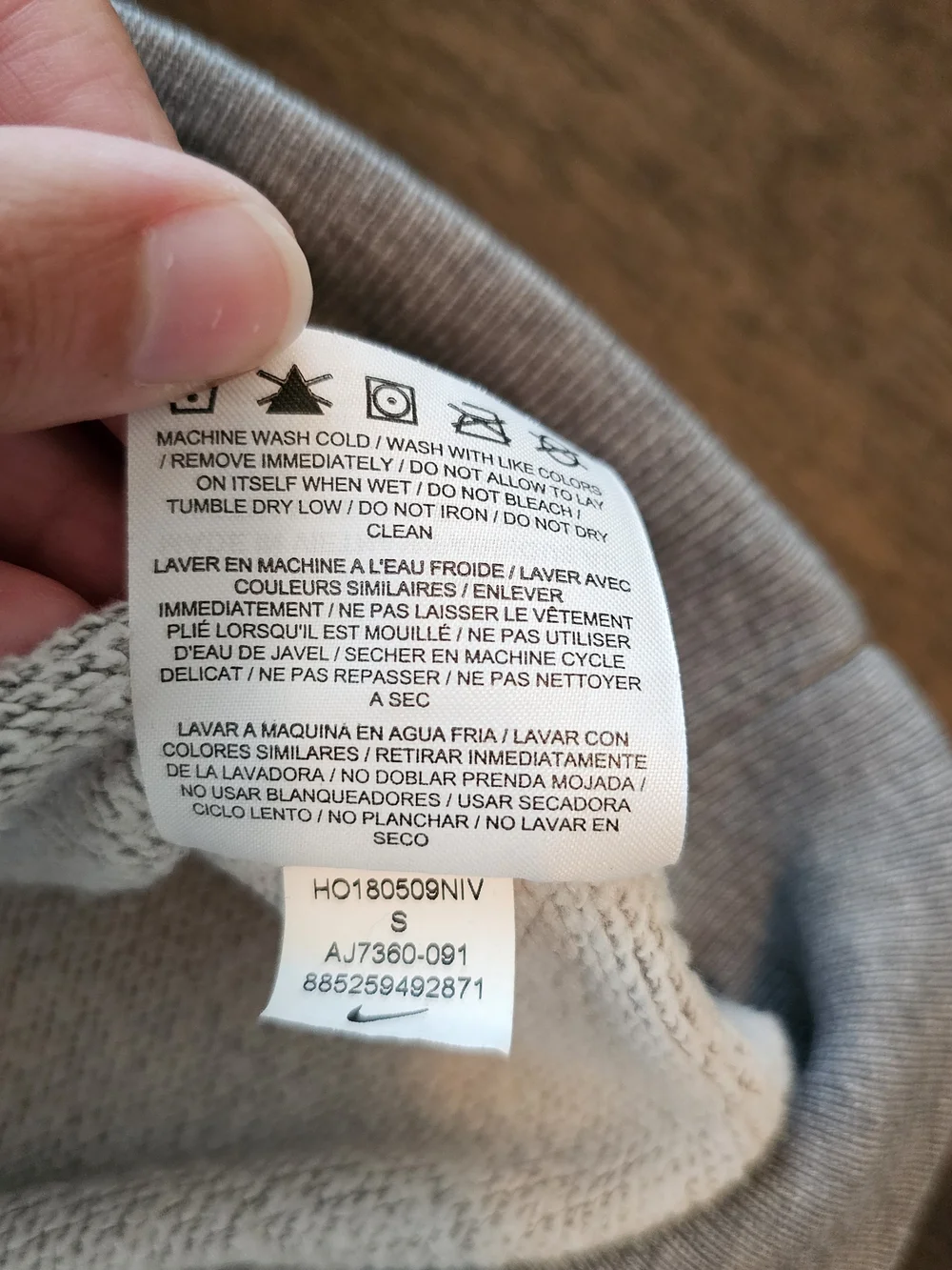 Nike Gray Crewneck
